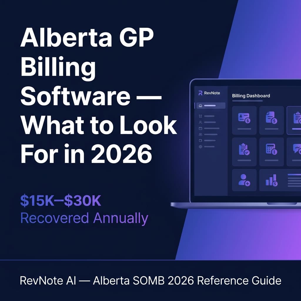 Locum Billing in Alberta — Complete Guide for Locum Physicians (2026) — RevNote AI